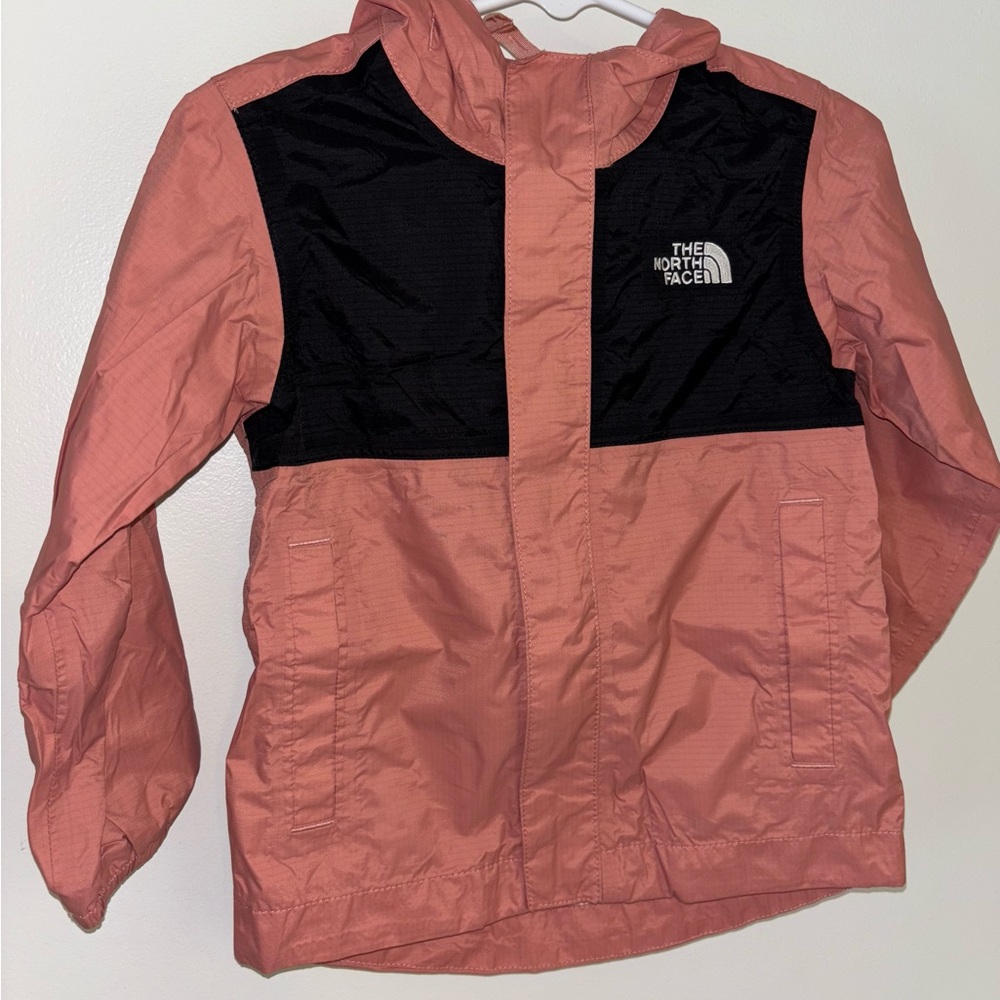 The North Face Pink and Black Raincoat Lightweight Water-Resistant